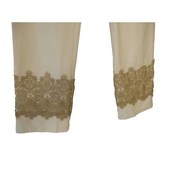 JM COLLECTION Petite Lace-Hem Ponte Pants PM - Picture 4 of 6